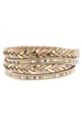 All Tied Up Braided Leather Bracelet