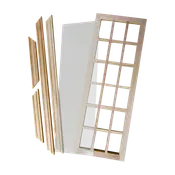18-Light Dollhouse Window