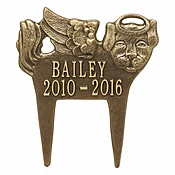 Angel Dog with Antique Brass Finish