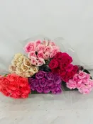 12 WRAPPED DOZEN ROSES