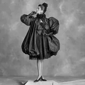 Janice Dickinson in Balloon Dress for Bill Blass, 1979 — Gordon Munro Photography