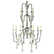 12-Light Tuscan Style Two-Tier Chandelier