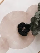 Black Corduroy Scrunchie