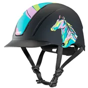 Troxel Horse Riding Helmet All Purpose Spirit Pop Art Pony
