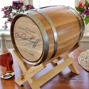 5 Gallon Personalized Script Wedding Barrel