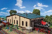 Faller 120277, HO Scale 3-Stall Roundhouse w/Servo Drive, Kit, 14-7/8 x 12-11/16 x 4-15/16