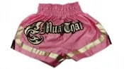 MUAY THAI SHORTS SPECIAL CUTT LETTERS PINK Kickboxing Martial Arts Gym Fight MMA boxing