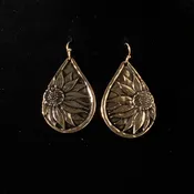 Blazin Roxx Women's Bronze Teardrop Earrings