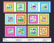 Cheerful and Colorful by Henry Glass Fabric 36" BOOK PANEL