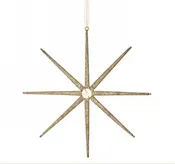 12" DESERT CHAMPAGNE STAR ORNAMENT