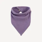 bandana bib | violet bloom | organic cotton wide rib