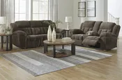 Frohn Chocolate Reclining Sofa / Love