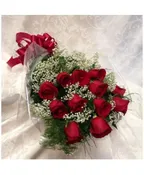 1 DOZEN LONG STEM RED ROSES