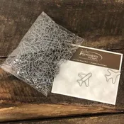 Airplane Paperclips – Gray – Pack of 100