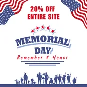 Memorial Day Sale – 20% Off Site-Wide with Promo Code “MDAY20”