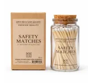 4" Safety Matches in Glass Jar