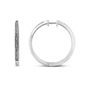 0.03ct, Inside-out diamond hoop earring (EA3957AD)