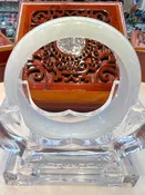 Real Jade Bangle #470, Size: 55mm