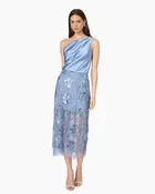 Aylin Sequin Lace Midi Skirt Mist