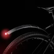 2PCS Mountain Bike Cycling Front Rear LED Mudguard Set Foldable Bicycle Bike Fender Taillight