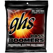GHS BASS BOOMERS M3045X Long Scale Plus Roundwound Electric Bass Strings, Medium 45-105