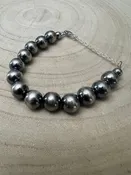 10mm Sterling Silver Pearls bracelet - 6 inch bracelet