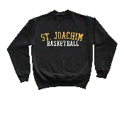 #041 St Joachim Basketball 3 - Black Crewneck