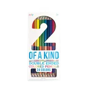 2 Of A Kind Double-Ended Colored Pencils - Set of 12