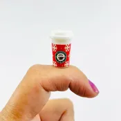 Tiny To Go Coffee Cup, Snowflake