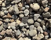 ¾” Stone Natural Round Brown Stone