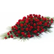 Roses and Carnations Casket Spray