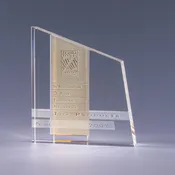 Amber Pastel Chroma Crystal Award