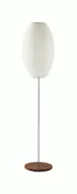 Nelson Cigar Lotus Floor Lamp, Metal