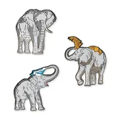 African Elephant Trio Collector's Pin Set