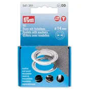 14mm Eyelets with Washers 15 pcs