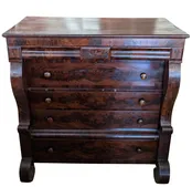 Antique American Empire Dresser, Mahogany, Circa 1830's, PA6856