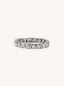 Art Deco .65 Carat Diamond Platinum Antique Eternity Band – Size 5.75