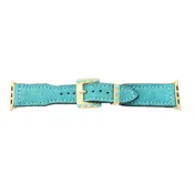 AWB40 - Turquoise Suede Watch Band