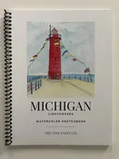 Michigan Lighthouses Watercolor Sketchbook — paper & i