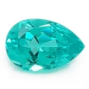 10x7mm Chatham Lab-Grown Pear Shaped Seafoam Chrysoberyl, Weighs 2.07 – 2.59 Ct.