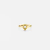 Arcadia with Rose Cut Diamond, Large, 19K Gold