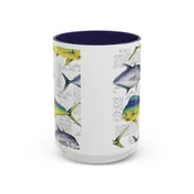 Fish & Poi Navy - Accent Coffee Mug