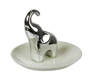 3D Elephant Ceramic Trinket Tray