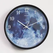 12″ Luminous Wall Clock Glow-in-the-Dark Silent Metal Frame