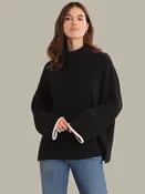 Ada: Cotton Tipped Turtleneck Sweater