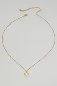 14K Ridged Heart Pendant Necklace