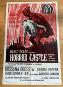 1963 HORROR CASTLE aka THE VIRGIN OF NUREMBURG Original U.S. One Sheet Movie Poster
