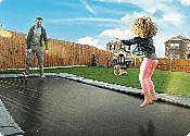 10x17' Rectangle Pro-Line Avyna Inground Trampoline - Texas Backyard Structure