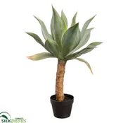 Silk Plants Direct Agave - Green - Pack of 2
