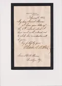 Chester A. Arthur   mourning stationery — Custodians of History
